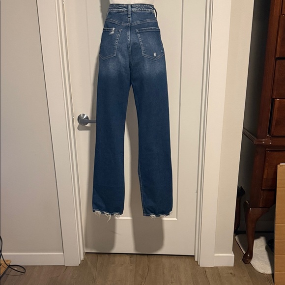 Flying Monkey High-Waisted Distressed Blue Jeans size 26 - Picture 2 of 5